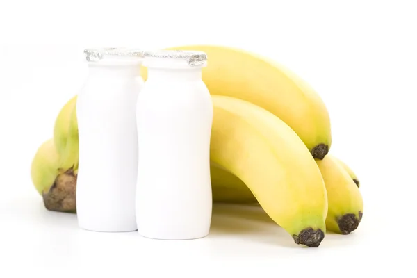 Iogurte de banana — Fotografia de Stock