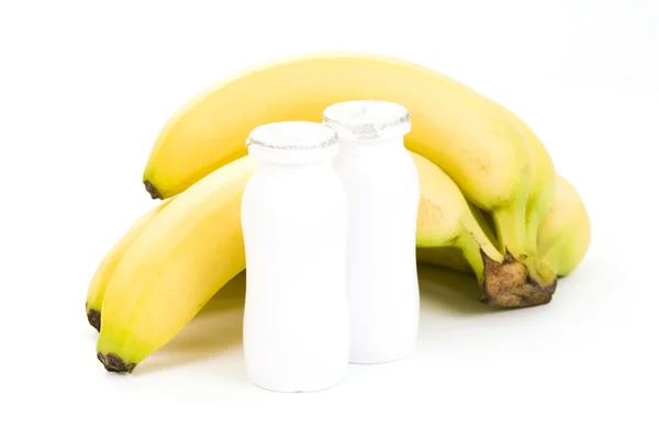 Banánový jogurt — Stock fotografie