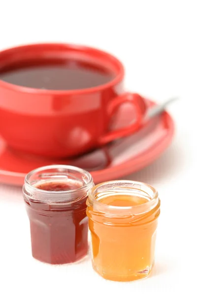 Csésze tea confiture — Stock Fotó