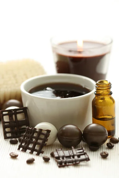 Schokoladen- und Kaffeebad — Stockfoto