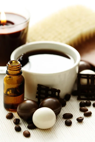 Chocolate and coffee bath — Stock Photo, Image