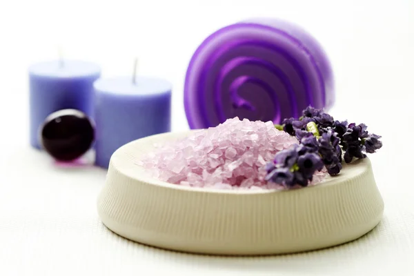 Lavendel kroppsvård — Stockfoto