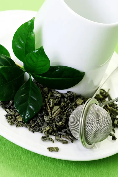 Kopje groene thee — Stockfoto
