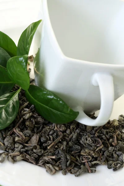 Xícara de chá verde — Fotografia de Stock