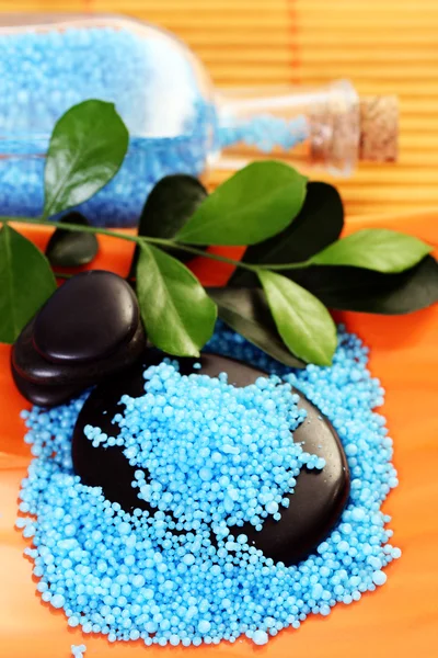 Blue bath salt — Stock Photo, Image