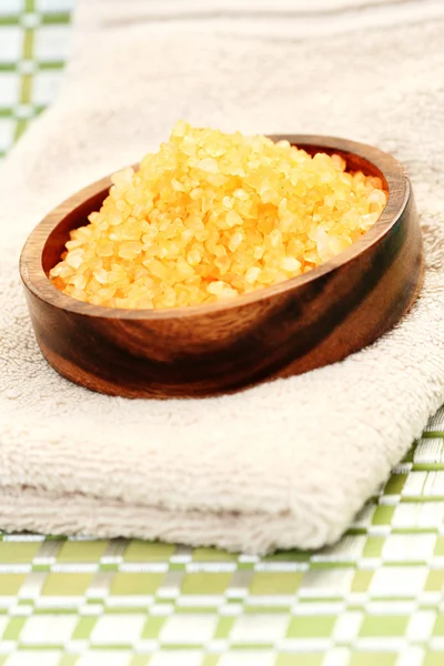 stock image Bath salt and towel