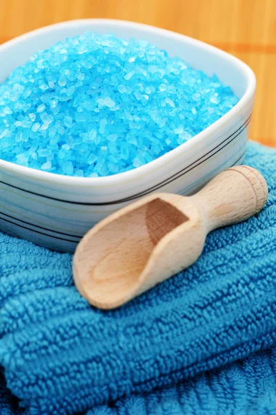 stock image Bath salt and towel