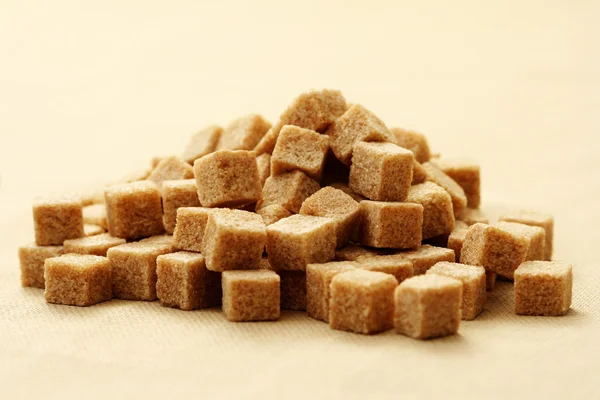 Brown sugar cubes — Stock Photo, Image