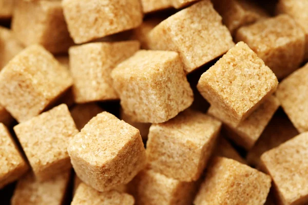 Cuburi de zahăr brun — Fotografie, imagine de stoc