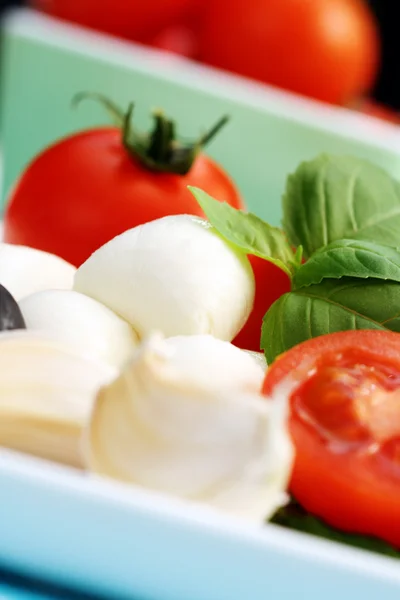Mozzarella en cherry tomaten — Stockfoto