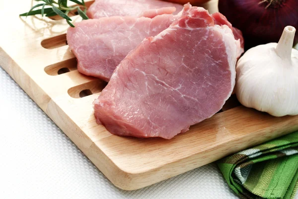 Nyers sertéshús원시 돼지고기 — Stock Fotó