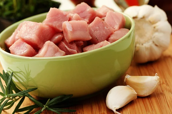 Carne di maiale cruda — Foto Stock