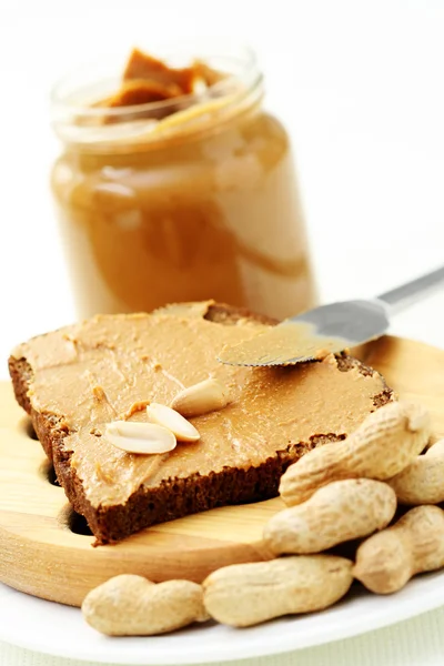 Arašídové máslo sendvič — Stock fotografie