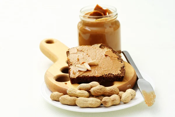 Sanduíche de manteiga de amendoim — Fotografia de Stock