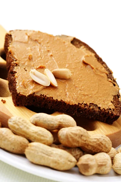 Sandwich Peanut Butter Food Drink — Stock Photo, Image