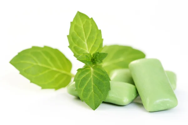 Chewing Gum Fresh Spearmint White — Stock Photo, Image