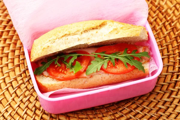 Lunch Box Pysznych Kok Żywność Napoje — Zdjęcie stockowe
