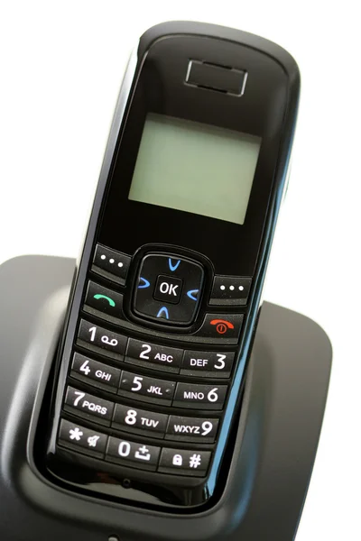 Мобильный Телефон Изолирован Белом Беспроводная Технология — стоковое фото