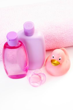 Baby bath clipart