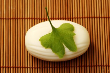 natural ginko soap - beauty treatment clipart