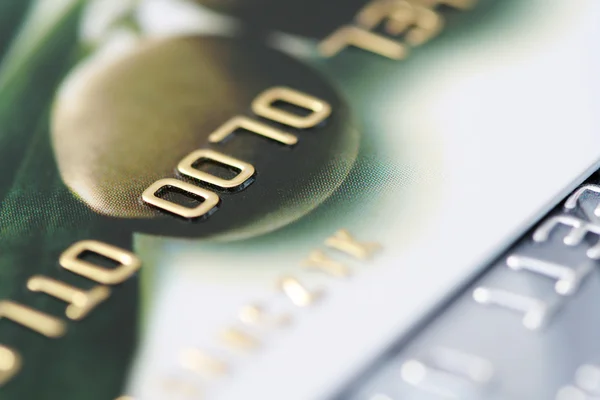 stock image close-ups of credit card - financial