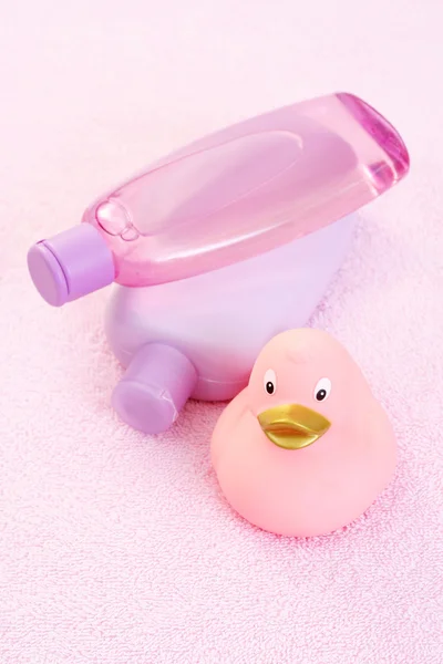 Acessórios para banho de bebê — Fotografia de Stock