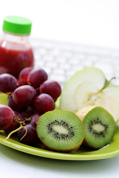 Aperitivo Saludable Oficina Plato Frutas Frescas — Foto de Stock