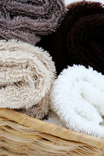 Pila Asciugamani Puliti Trattamento Bellezza — Foto Stock