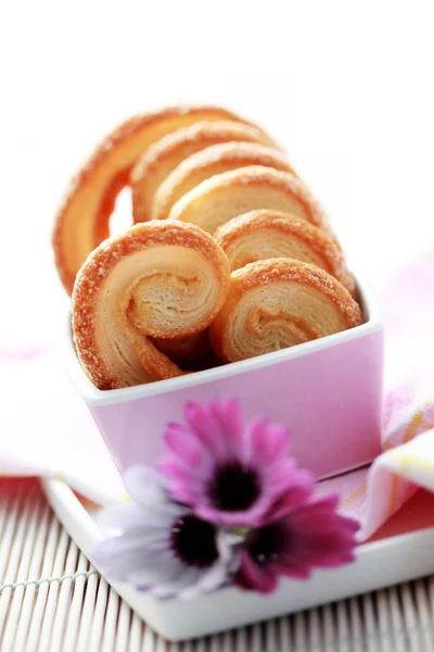 Soubory cookie s vanilkovým cukrem — Stock fotografie