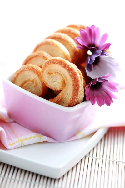 Leckere Kekse Mit Vanillezucker Süßes Essen — Stockfoto