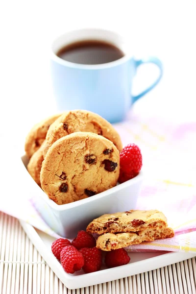 Nahaufnahmen Von Taspberry Cookies Süßes Essen — Stockfoto
