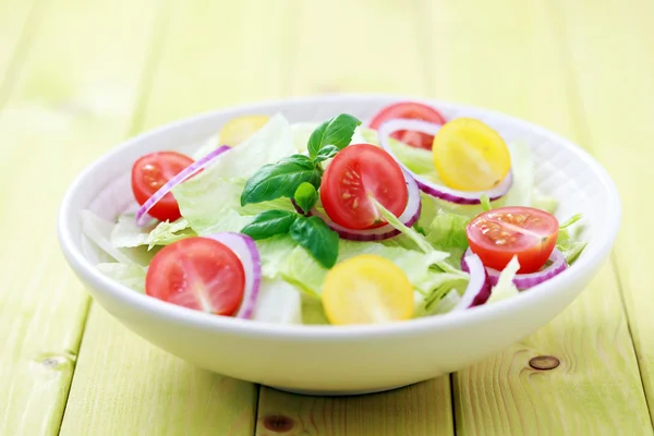 Tazón Ensalada Verduras Frescas Comida Bebida —  Fotos de Stock