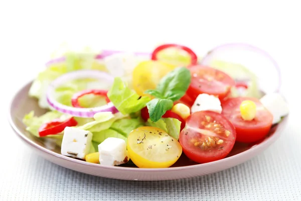 Bowl Fresh Vegetable Salad Food Drink — Stock Photo, Image