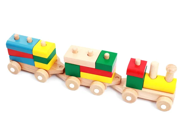 Wooden train — Stock Photo, Image