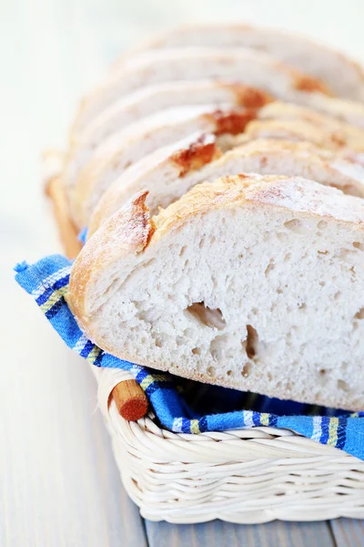Loaf Bread Basket Food Drink — Stock Photo, Image