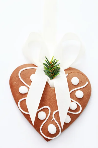 Gingerbread kalp — Stok fotoğraf