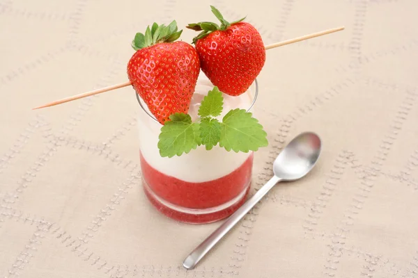イチゴのデザート — ストック写真