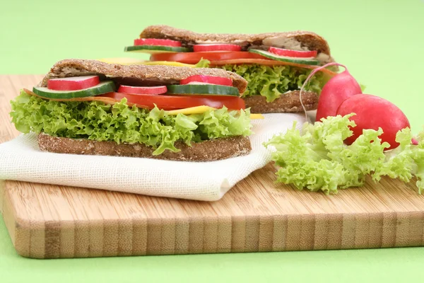Ízletes szendvicsek — Stock Fotó