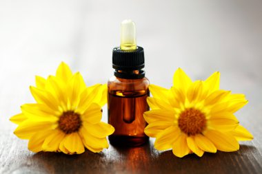 Flower essential oil clipart