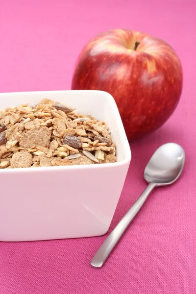 stock image Breakfast - musli and apple