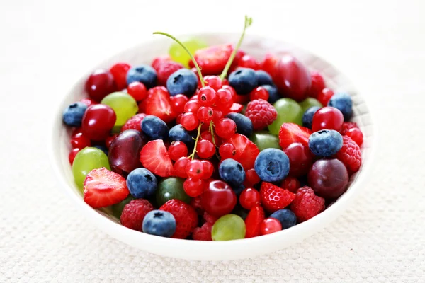 Bowl Various Berry Fruits Fruits Vegetables — Stock Photo, Image