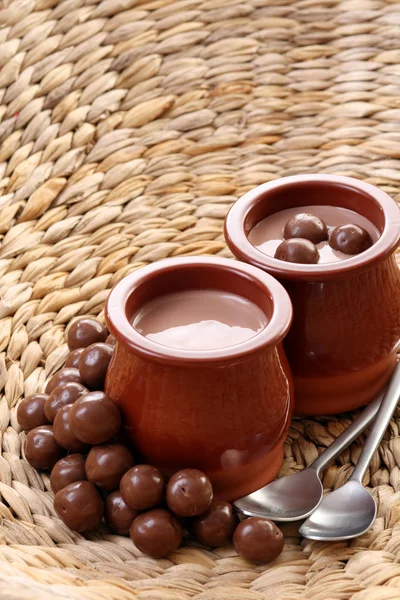 チョコレート クリーム - デザート — ストック写真