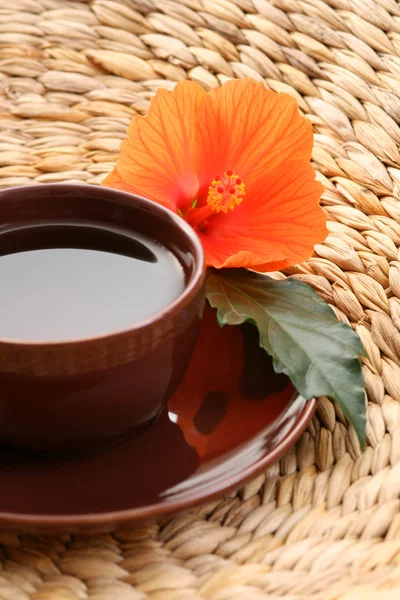 Cup Hibiscus Tea Health Care — Stock Photo, Image