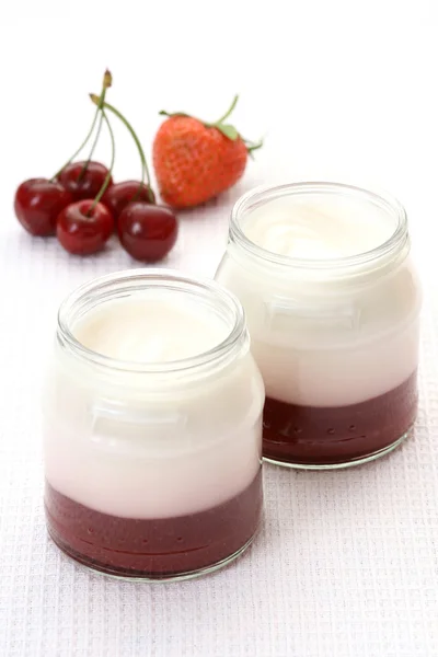 Fruity jogurt — Stock Photo, Image