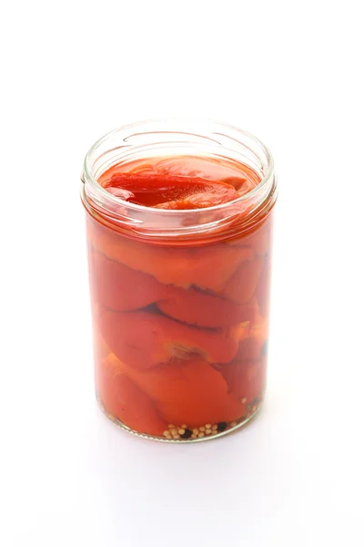 Перець у jar — стокове фото