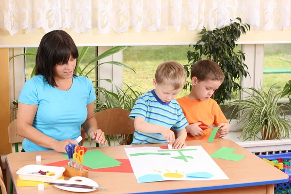 Preschoolers and manual skills — Stock Photo, Image