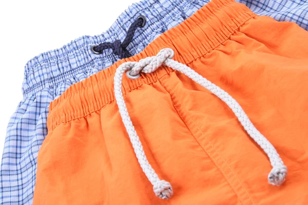 Blue Orange Swimming Shorts Clothing — Stock Photo, Image