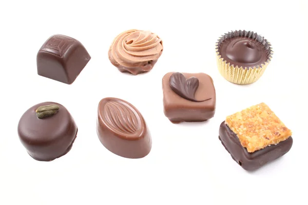 Chocolates mistos — Fotografia de Stock