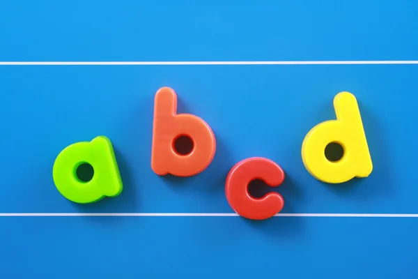 Kleurrijke Letters Blauwe Bestuur Onderwijs Concept — Stockfoto