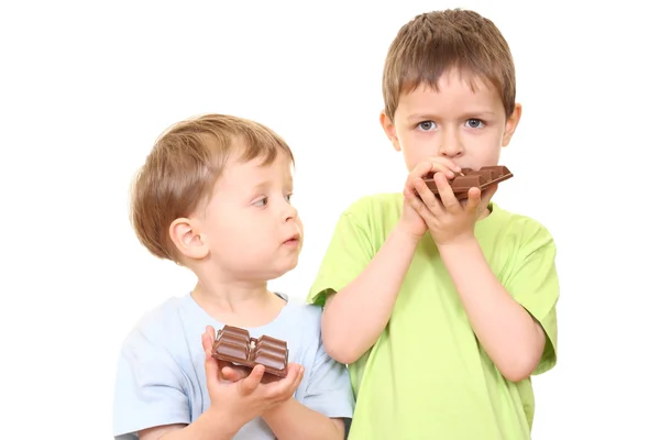 チョコレートの子供 — ストック写真